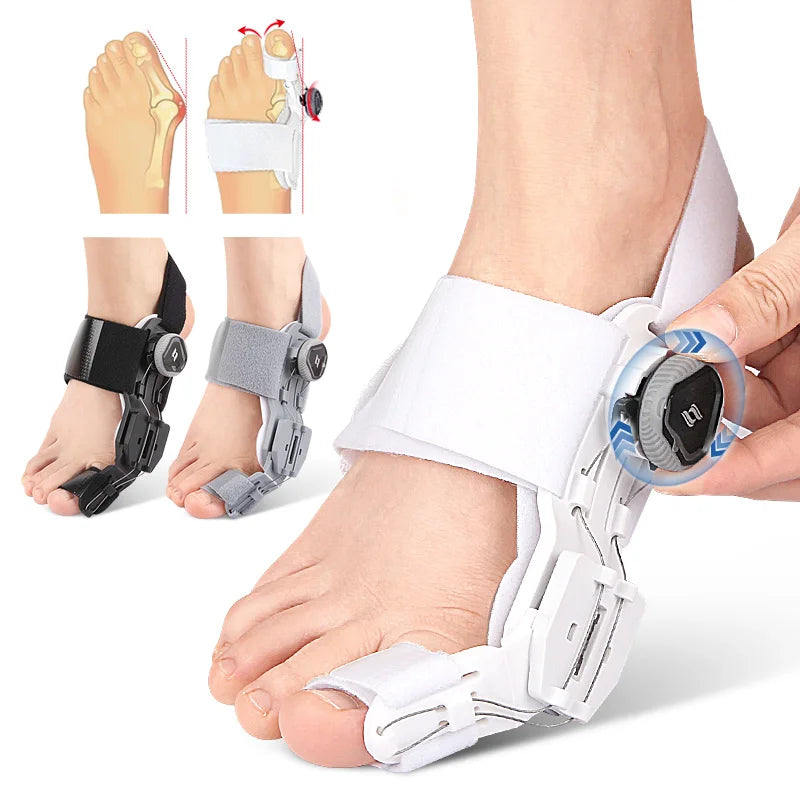 Bunion Corrector Unisex Foot Hallux Valgus Braces Rotatable Toe Separator Straightener Adjustable Pedicure Finger Toe Corrector